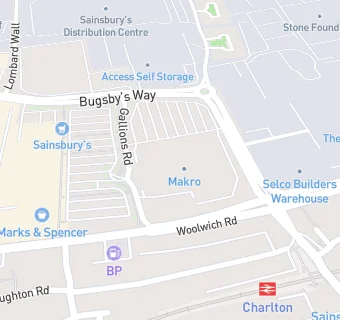 map for Bakery Unit within Makro Charlton