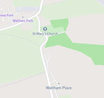 map for Waltham Place Tea Room