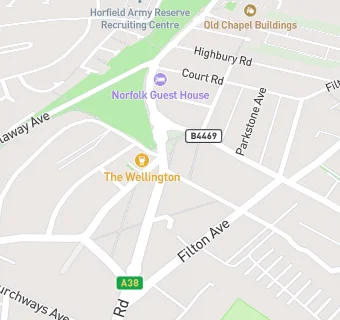 map for Horfield Dental Surgery