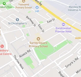 map for Surrey Square Infant School