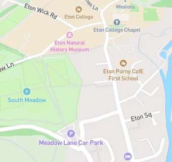 map for South Meadow & Dedworth Surgeries