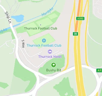 map for Thurrock Hotel