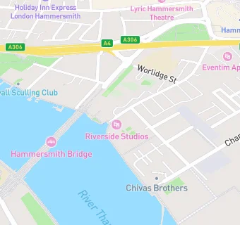 map for Riverside Studios