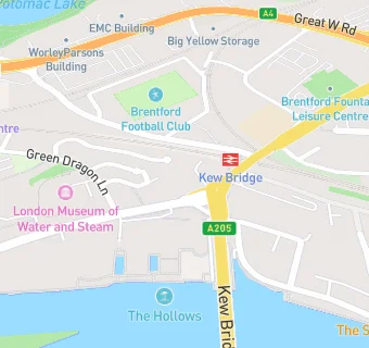 map for Kew Bridge Dental