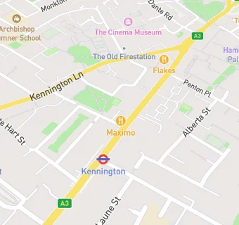 map for Kennington Fish Bar