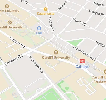 map for The Aquinas Hall (University Catholic Chaplaincy)