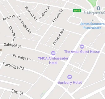 map for YMCA Ambassador Hotel