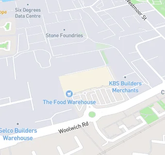 map for The Food Warehouse