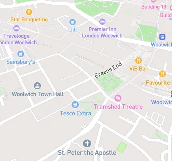 map for Great Harry (Wetherspoons)
