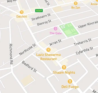 map for Shawarma Laziz