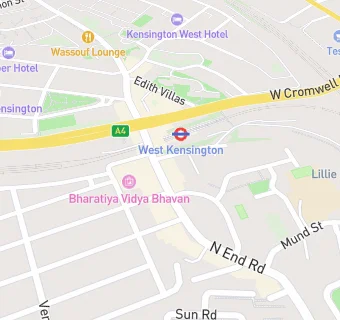 map for West Kensington Nhs Dental Practice