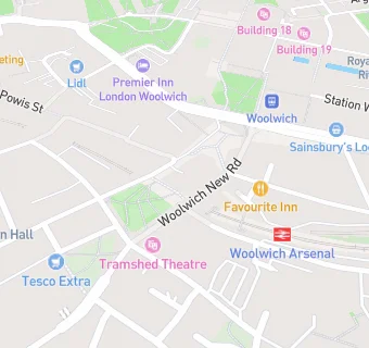 map for Woolwich Late Night Pharmacy