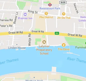 map for London Corinthian Club