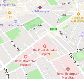 map for Friends of the Royal Marsden