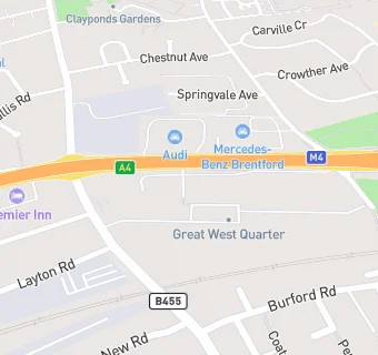 map for Novotel London Brentford