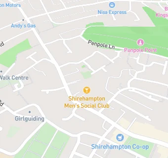 map for Shirehampton Mens Club