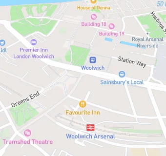 map for Arsenal Gate Cafe