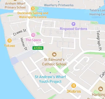 map for St Edmund's Catholic School