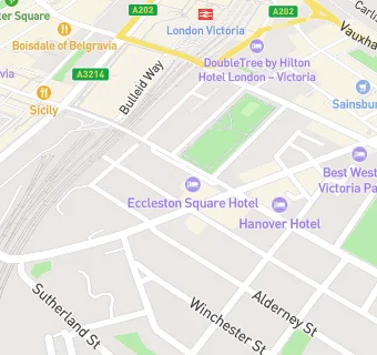 map for Eccleston Square Hotel