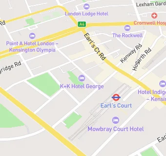 map for K&K Hotel George