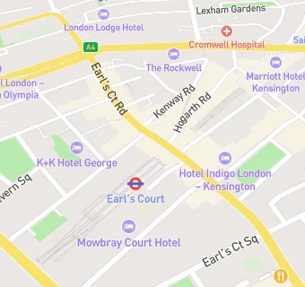 map for Earls Court Chemist