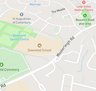 map for Downend School