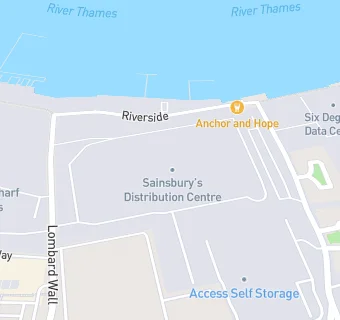 map for Sainsbury's Staff Canteen