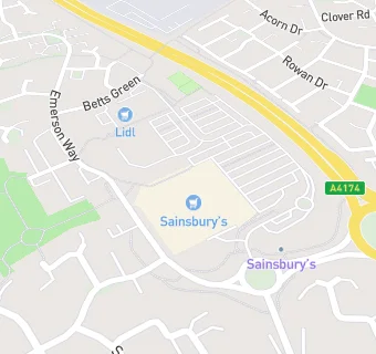 map for Subway - The Pod Emersons Green