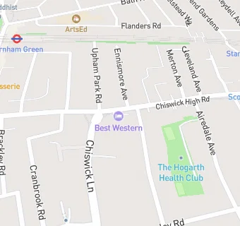 map for Best Western Chiswick