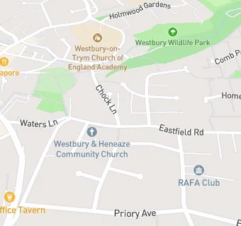 map for Westbury-On-Trym Village Hall