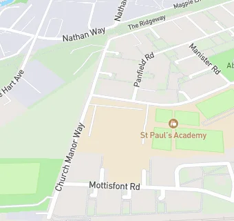 map for St Paul's Academy