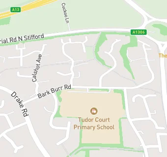 map for Tudor Court Primary School