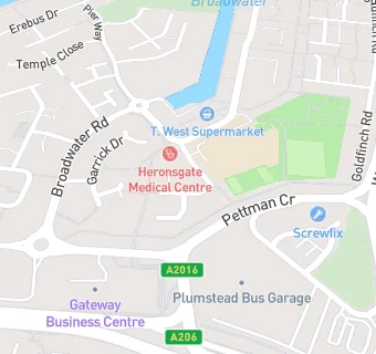 map for Heronsgate Medical Centre