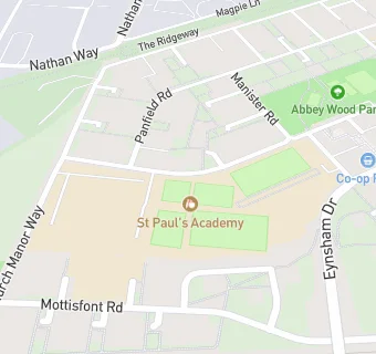 map for St Paul's Academy