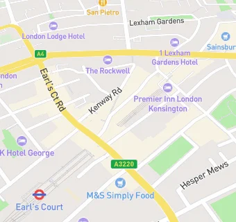 map for Nhs Dentist - Earls Court