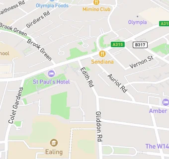 map for St. Mungos Edith Road