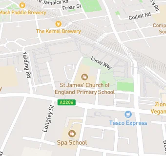 map for Alma Primary School