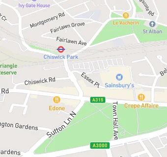 map for Chiswick Dental Care