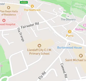 map for Llandaff City C.I.W. Primary School