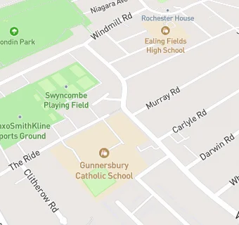 map for Gunnersbury Catholic School