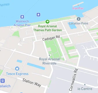 map for Royal Arsenal Medical Centre