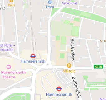 map for Bar + Block Steak House Hammersmith