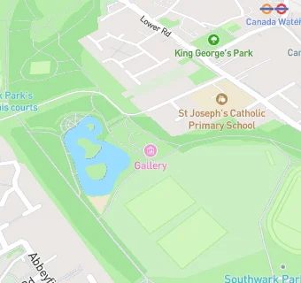 map for Southwark park pavillion cafe