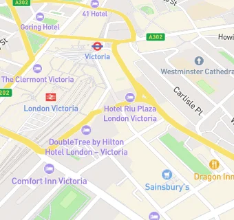 map for Pret A Manger