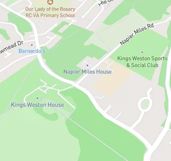 map for Kings Weston Sports & Social Club