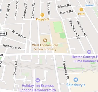 map for West London Free School Primary