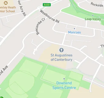 map for St Augustine of Canterbury Catholic Primary School