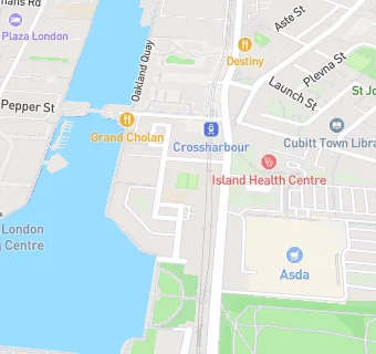 map for Canary Wharf College Restaurant