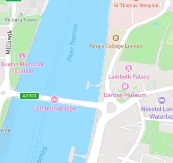 map for MV Thames Princess