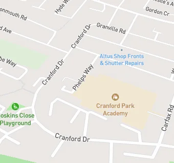 map for Cranford Park Primary School